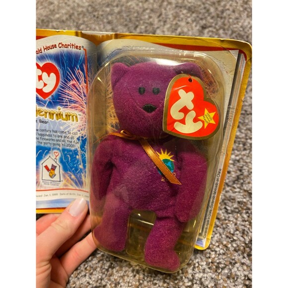 1999 Ty Beanie Baby Millennium (Millenium) Bear - McDonalds - New in box - Picture 9 of 9